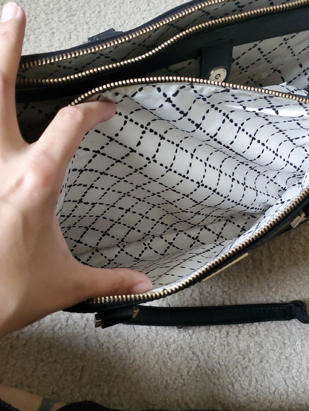 *Wounded Bird Project Bag* Kate Spade Newbury Lane Leather Tote Handbag - Picture 5 of 7